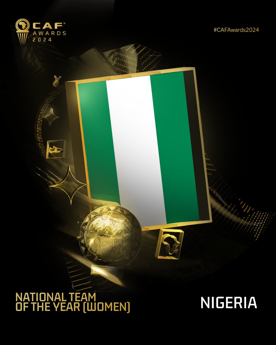 2024 CAF Awards: Super Falcons Emerge Women's National Team Of The Year